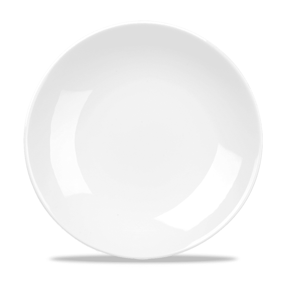 Alchemy Balance White Coupe Plate 10 5/8" Box 6