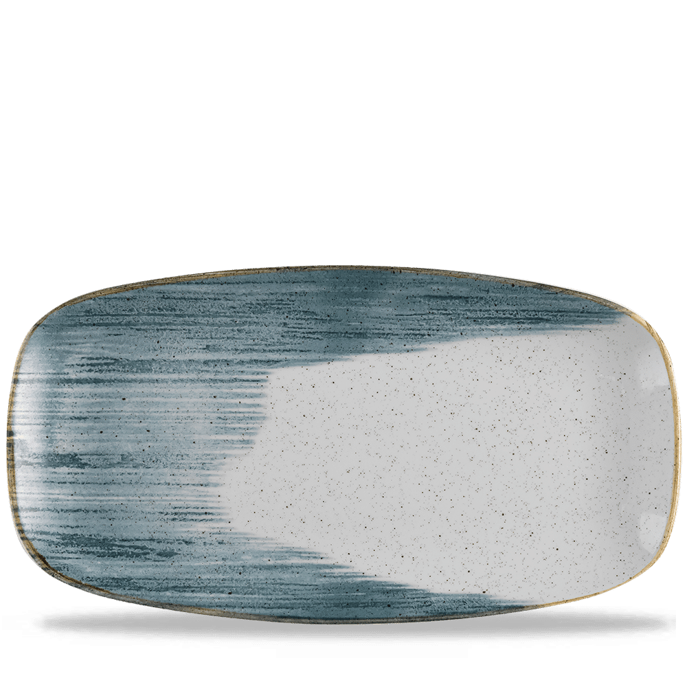 Stonecast Accents Blueberry  Chefs Oblong Plate 13 7/8X7 3/8" Box 6