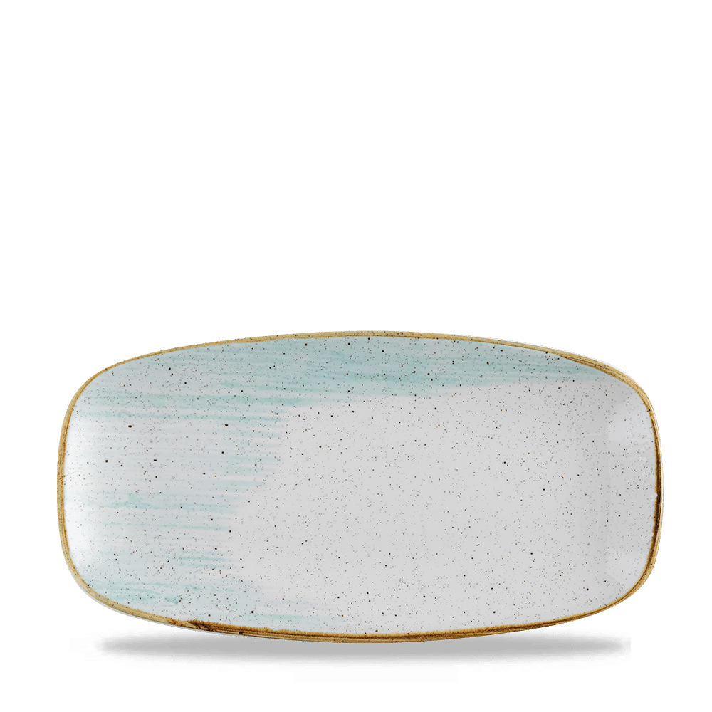 Stonecast Accents Duck Egg  Chefs Oblong Plate 11 3/4X6" Box 12