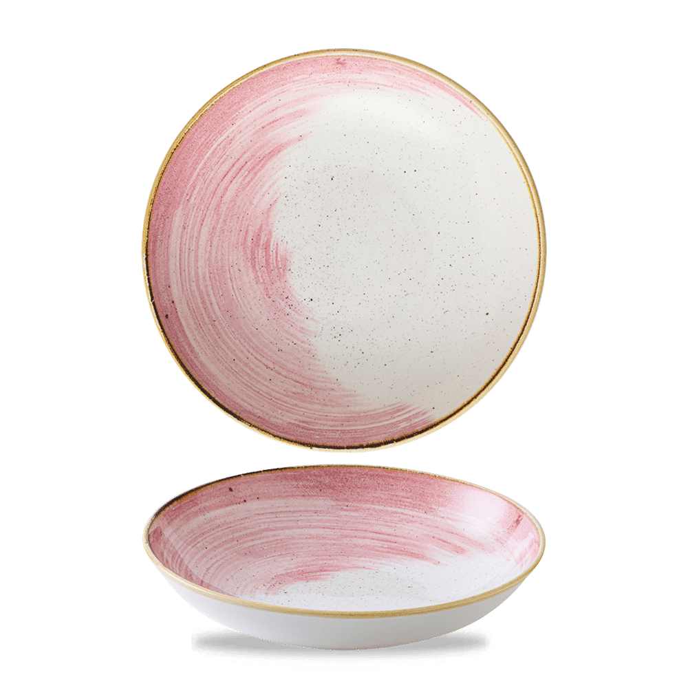 Stonecast Accents Petal Pink  Coupe Bowl 7.25" Box 12
