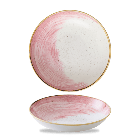 Stonecast Accents Petal Pink Coupe Bowl 7.25" Box of 12 (3-5 Working Days Delivery)