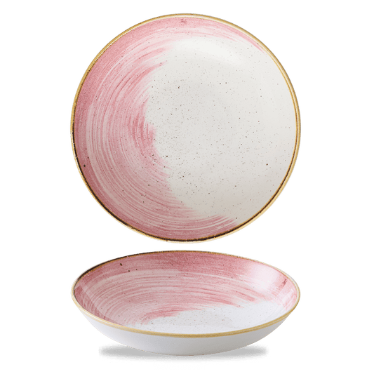 Stonecast Accents Petal Pink Evolve Coupe Bowl 9.75" Box of 12 (3-5 Working Days Delivery)