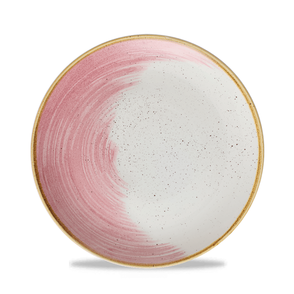 Stonecast Accents Petal Pink Evolve Coupe Plate 8.67" Box 12