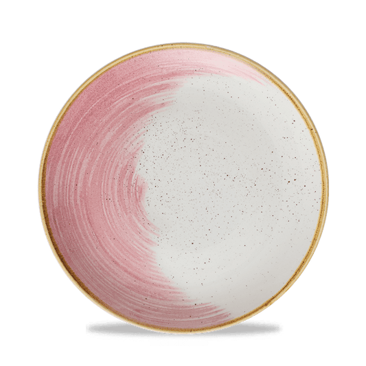 Stonecast Accents Petal Pink Evolve Coupe Plate 8.67" Box of 12 (3-5 Working Days Delivery)