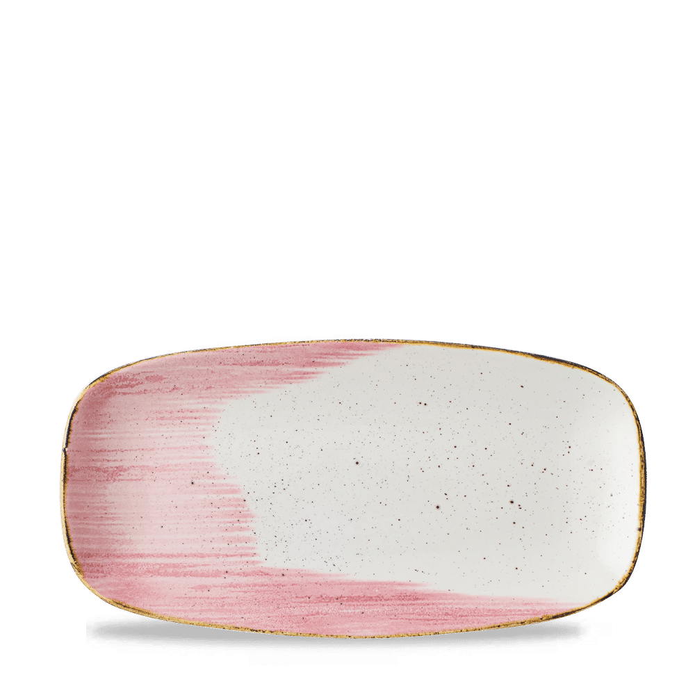 Stonecast Accents Petal Pink  Chefs Oblong Plate 11 3/4X6" Box 12