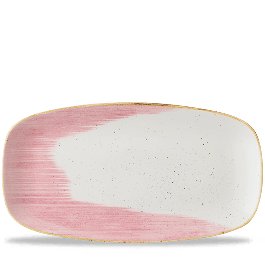 Stonecast Accents Petal Pink Chefs Oblong Plate 13 7/8X7 3/8" Box of 6 (3-5 Working Days Delivery)