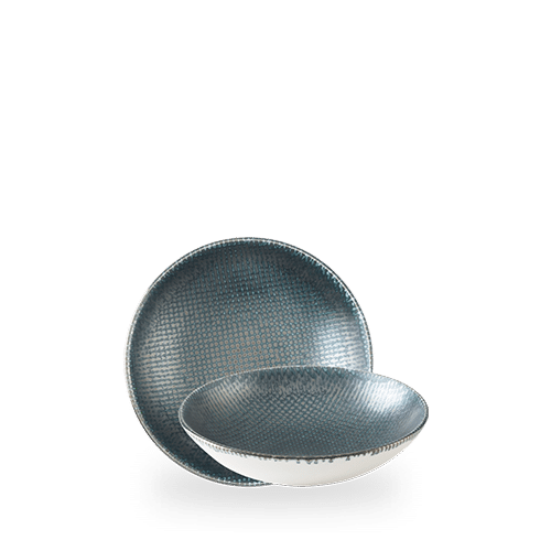 Astro Metallic Blue Evolve Coupe Bowl 7.25" Box of 12 (3-5 Working Days Delivery)
