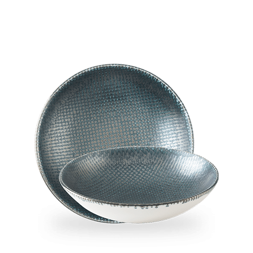 Astro Metallic Blue Evolve Coupe Bowl 9.75" Box of 12 (3-5 Working Days Delivery)