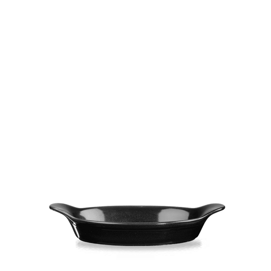 Oynx Black Intermediate Oval Eared Dish 23.2X12.5Cm Box of 6 (3-5 Working Days Delivery)