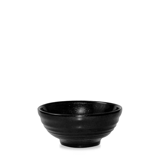 Oynx Black Ripple Snack Bowl 10Oz Box of 12 (3-5 Working Days Delivery)