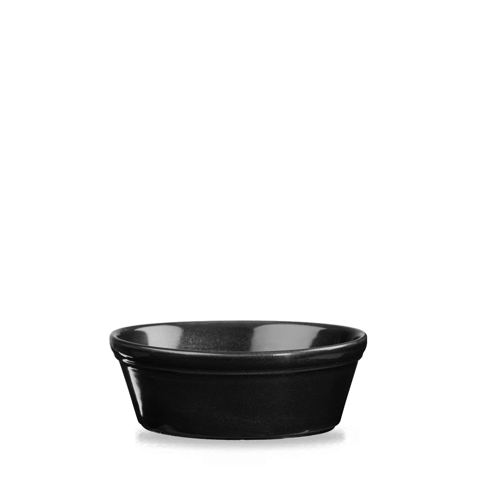 Oynx Black  Round Pie Dish 5.25" Box 12