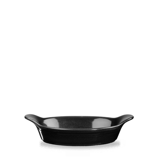 Oynx Black Small Round Eared Dish 6"X7" Box of 6 (3-5 Working Days Delivery)