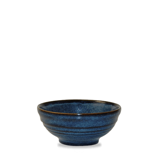 Sapphire Blue Ripple Snack Bowl 10Oz Box of 12 (3-5 Working Days Delivery)