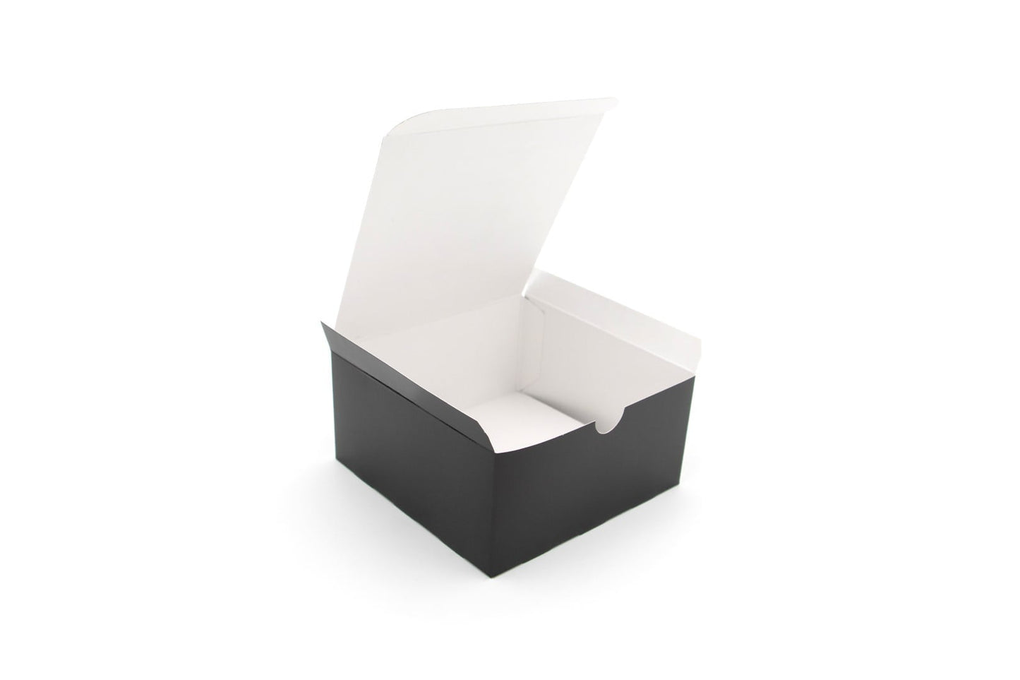 Compostable Standard Black Burger Box Case of 1000 (LxWxD) 108 x 108 x 54mm