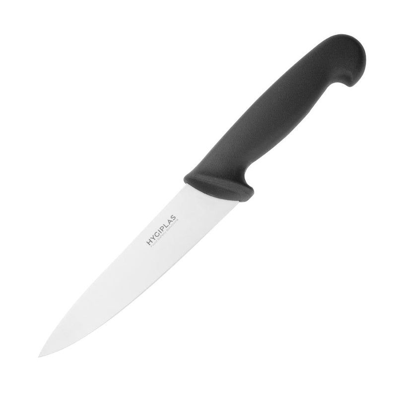 Hygiplas Chefs Knife Black 15.5cm - Blade length: 15.5cm