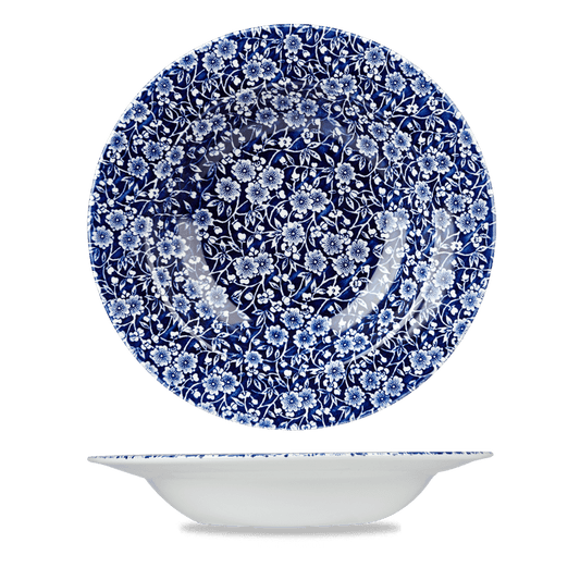 Victorian Calico Willow Profile Rimmed Soup 9.75" Box of 6 (3-5 Working Days Delivery)