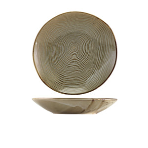 Terra Porcelain Grey Organic Coupe Bowl 26cm - Pack of 6