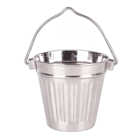 Ribbed Handled Pail 9.5 x 9cm / 3.75" x 3.5" Box of 12