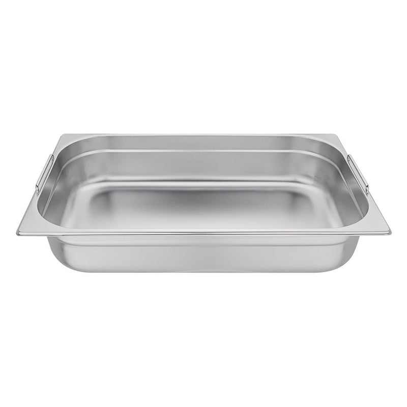 Vogue Stainless Steel 1/1 Gastronorm Tray With Handles 100mm