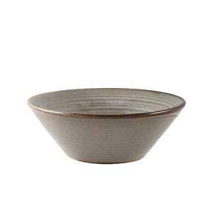 Terra Porcelain Grey Conical Bowl 14cm - Pack of 6