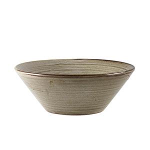 Terra Porcelain Grey Conical Bowl 16cm - Pack of 6