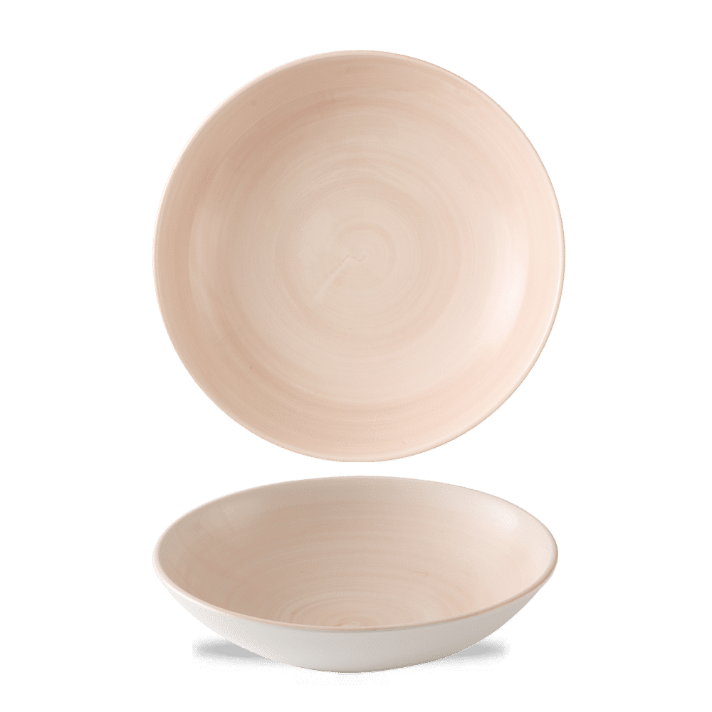 Stonecast Canvas Coral  Coupe Bowl 7.25" Box 12