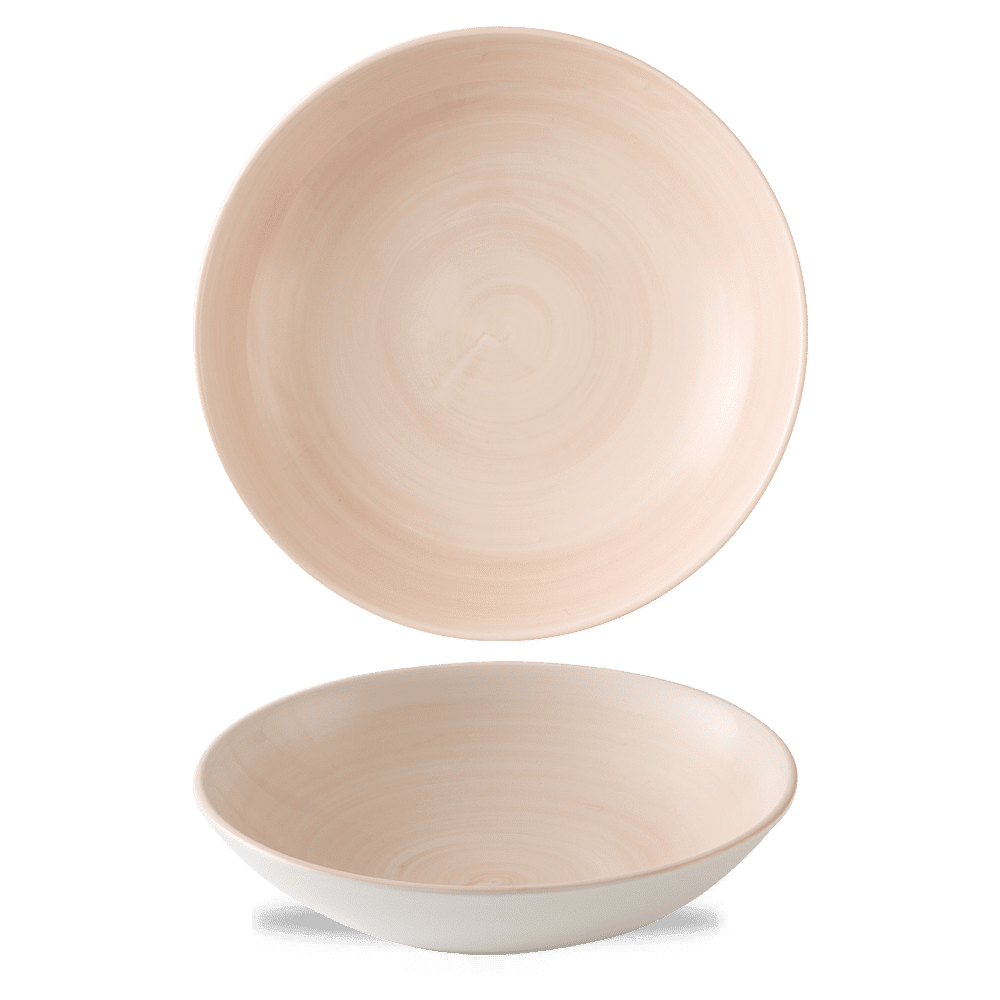 Stonecast Canvas Coral Evolve Coupe Bowl 9.75" Box 12