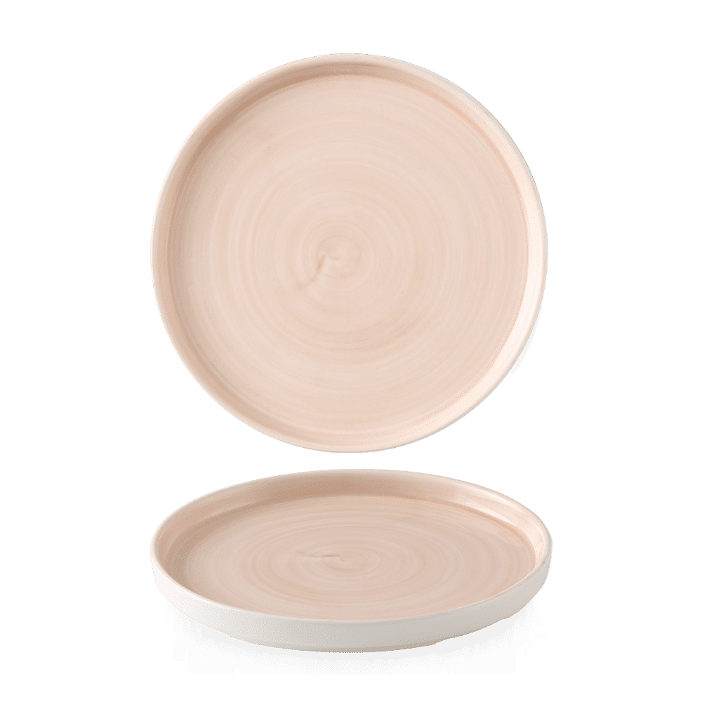 Stonecast Canvas Coral  Walled Plate 8.25" Box 6