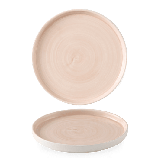 Stonecast Canvas Coral Walled Plate 10 2/8" Box of 6 (3-5 Working Days Delivery)