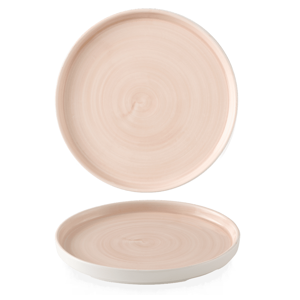 Stonecast Canvas Coral  Walled Plate 11" Box 6
