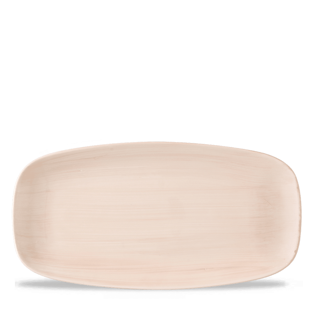 Stonecast Canvas Coral  Chefs Oblong Plate 11 3/4X6" Box 12