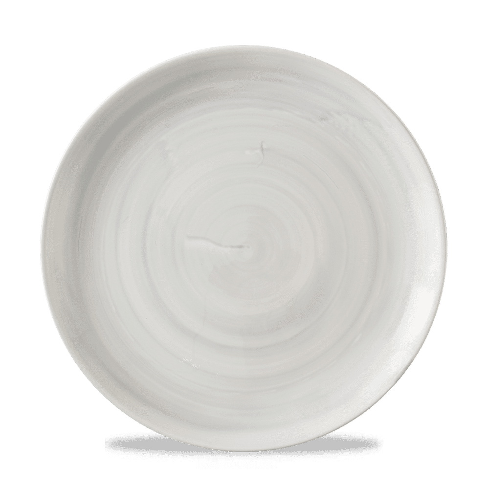 Stonecast Canvas Grey Evolve Coupe Plate 10.25" Box 12