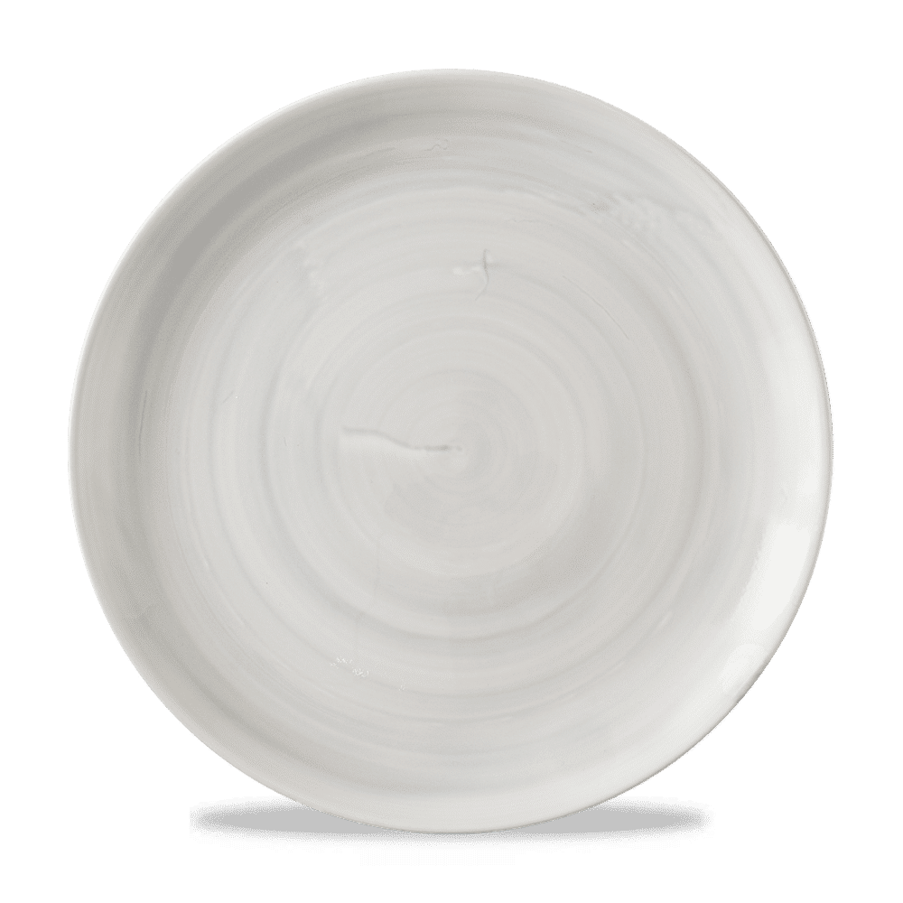 Stonecast Canvas Grey Evolve Coupe Plate 11.25" Box 12