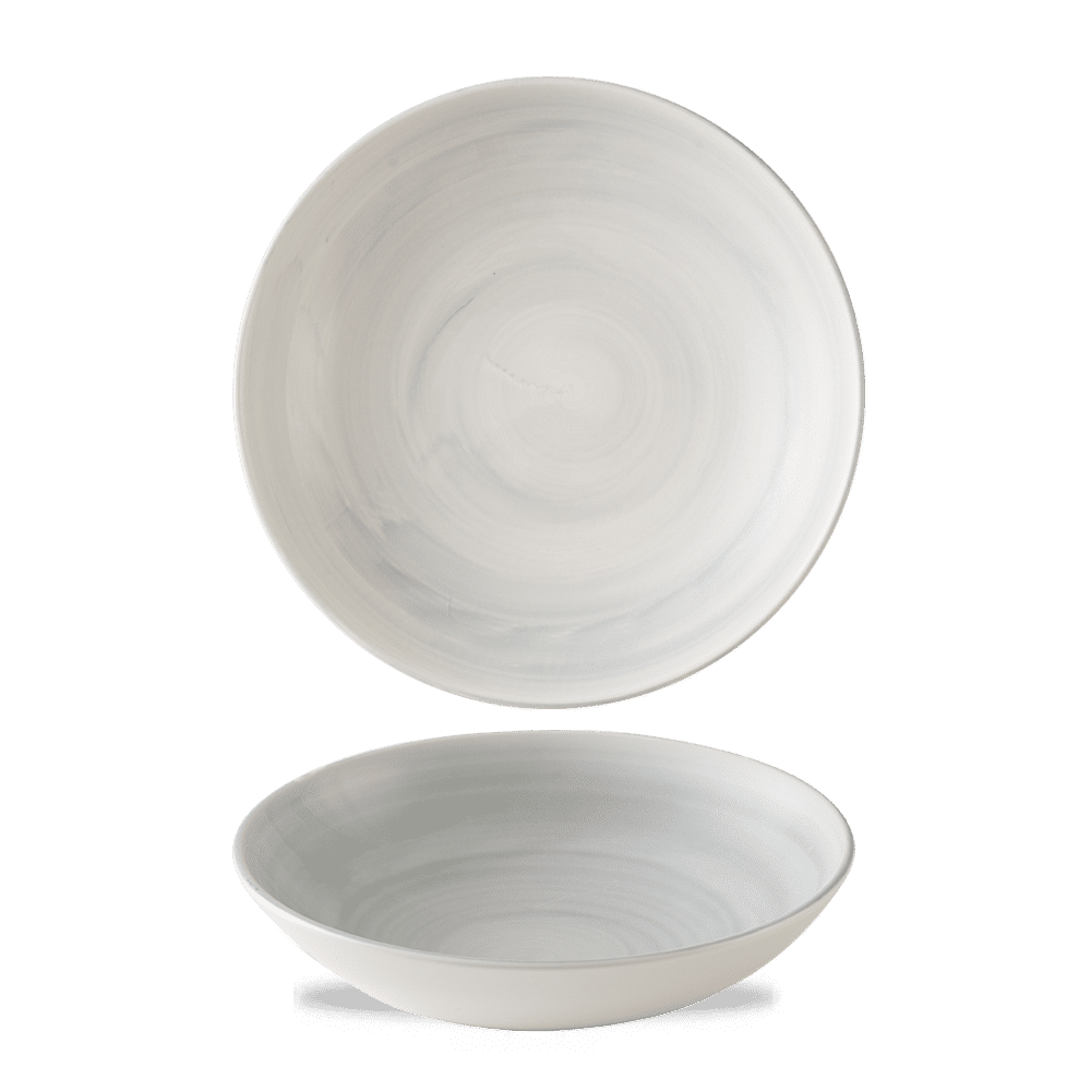 Stonecast Canvas Grey  Coupe Bowl 7.25" Box 12