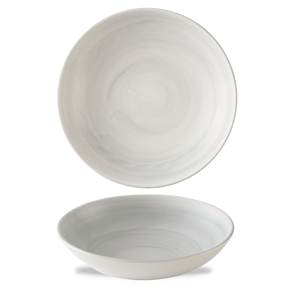 Stonecast Canvas Grey Evolve Coupe Bowl 9.75" Box 12