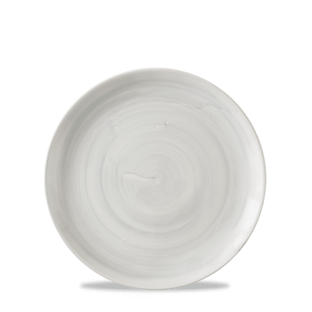 Stonecast Canvas Grey Evolve Coupe Plate 6.5" Box 12