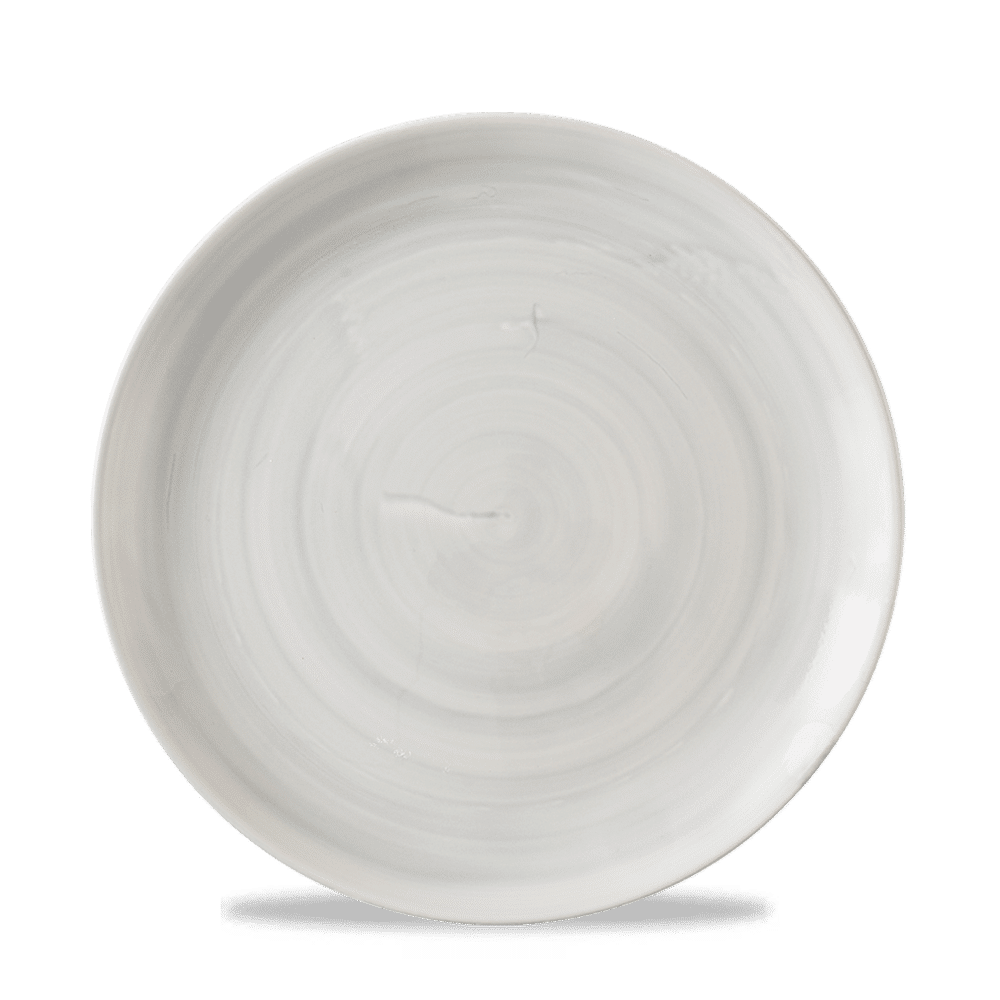 Stonecast Canvas Grey Evolve Coupe Plate 8.67" Box 12