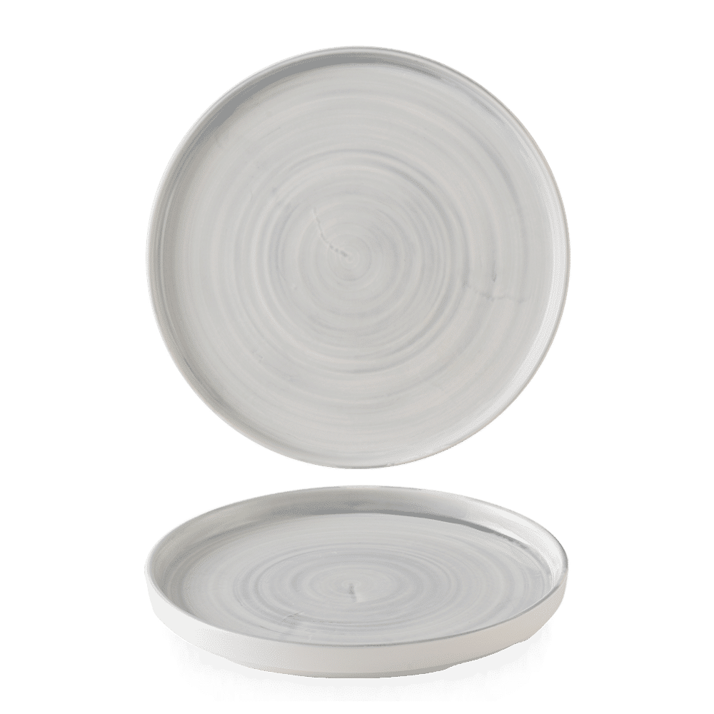 Stonecast Canvas Grey  Walled Plate 10 2/8" Box 6
