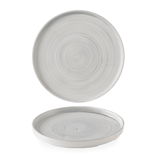 Stonecast Canvas Grey Walled Plate 10 2/8" Box of 6 (3-5 Working Days Delivery)