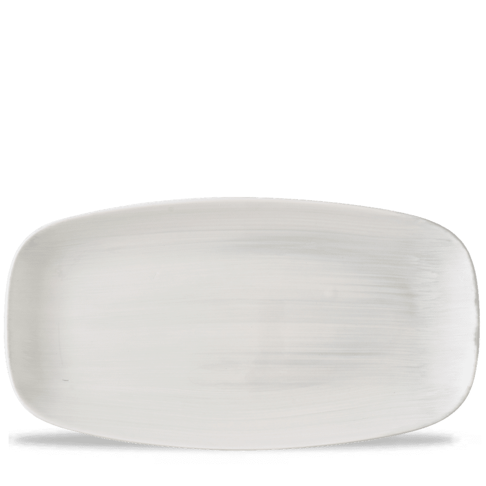 Stonecast Canvas Grey  Chefs Oblong Plate 13 7/8X7 3/8" Box 6