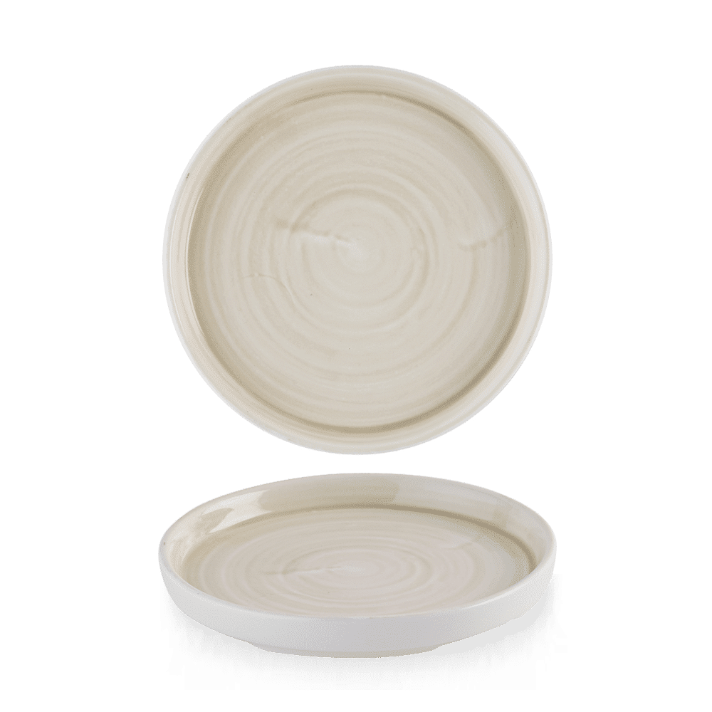 Stonecast Canvas Natural  Walled Plate 6.3" Box 6