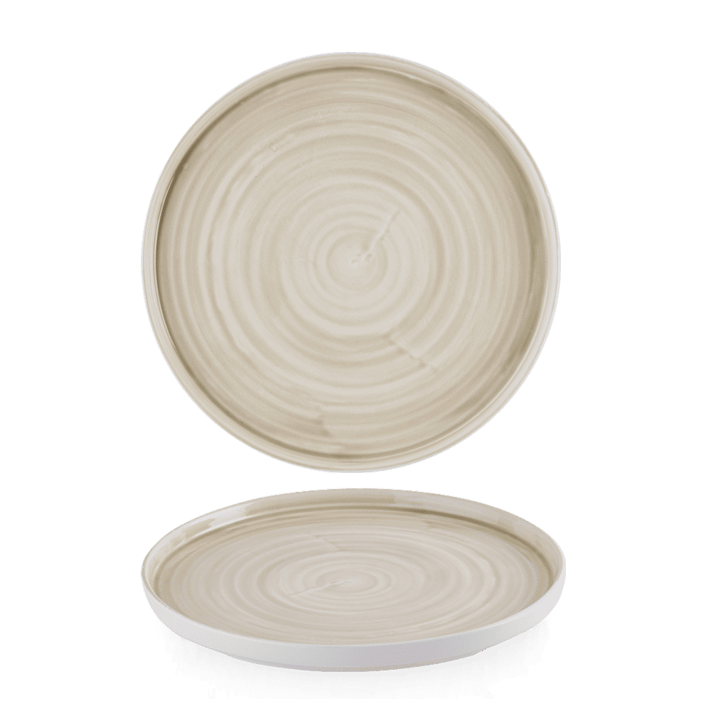 Stonecast Canvas Natural  Walled Plate 10 2/8" Box 6