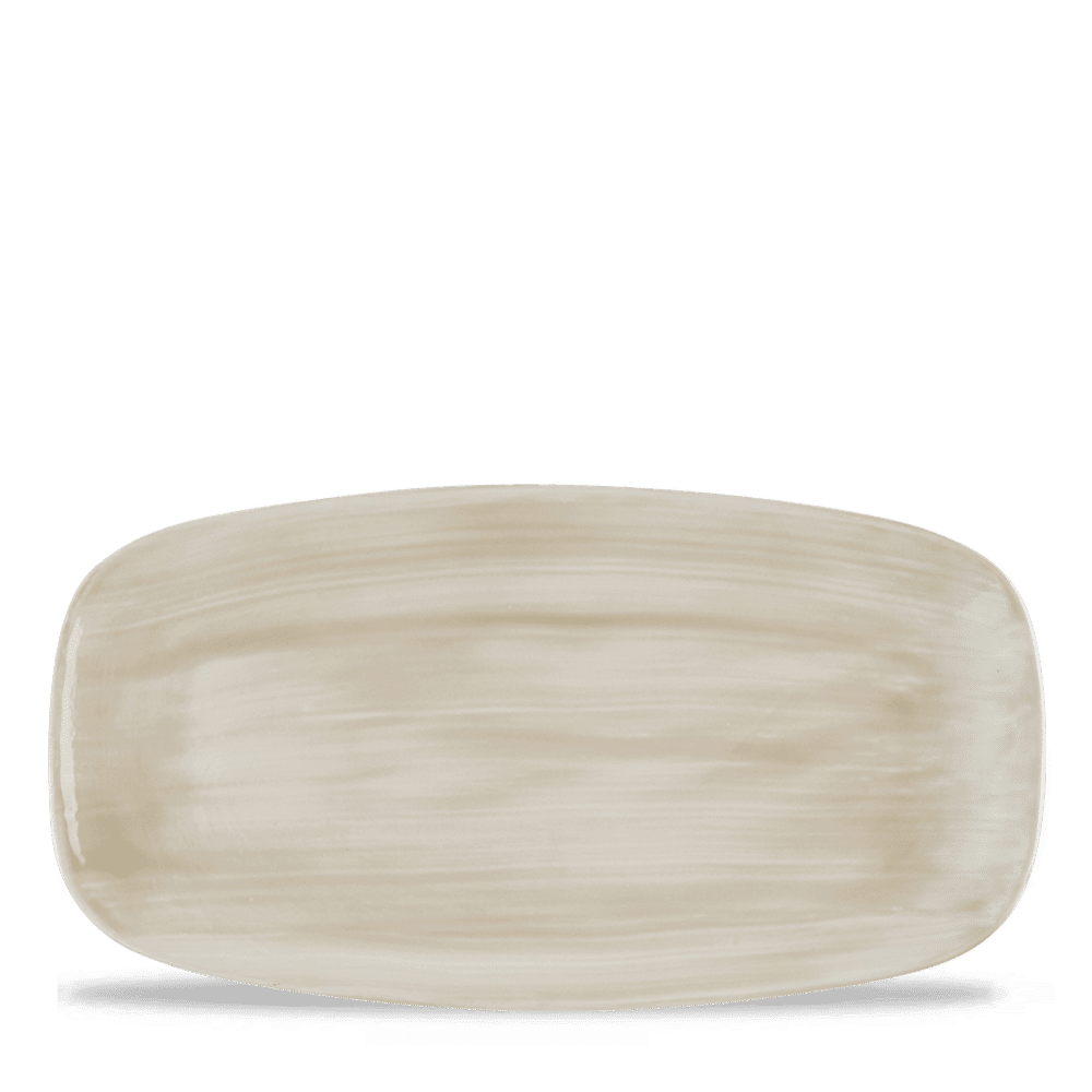 Stonecast Canvas Natural  Chefs Oblong Plate 11 3/4X6" Box 12