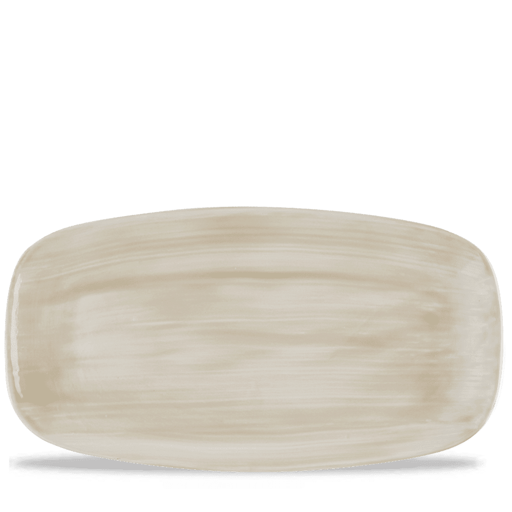 Stonecast Canvas Natural  Chefs Oblong Plate 13 7/8X7 3/8" Box 6