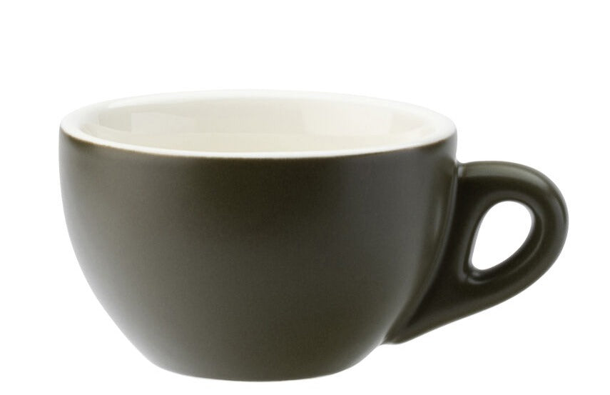 Barista Cappuccino Matt Olive Cup 7oz & Saucer (20cl) Box of 12