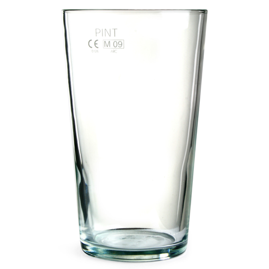 Conical / Conique Pint Glass 20oz UKCA-CE 1pt - Headbooster Box of 48