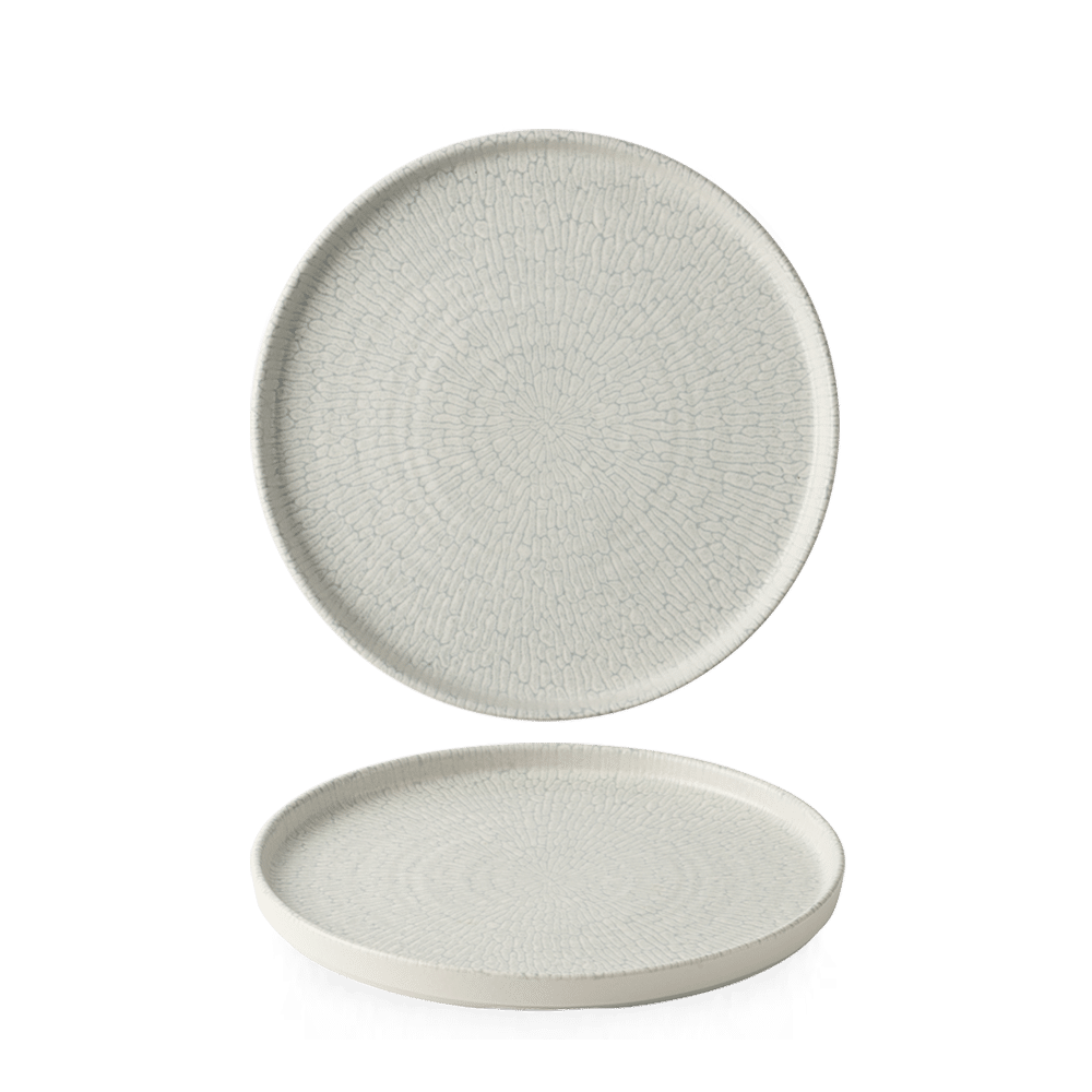 Delta Grey Walled Plate 6 1/8" Box 6