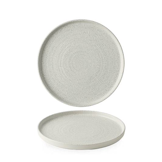 Delta Grey Walled Plate 6 1/8" Box of 6 (3-5 Working Days Delivery)