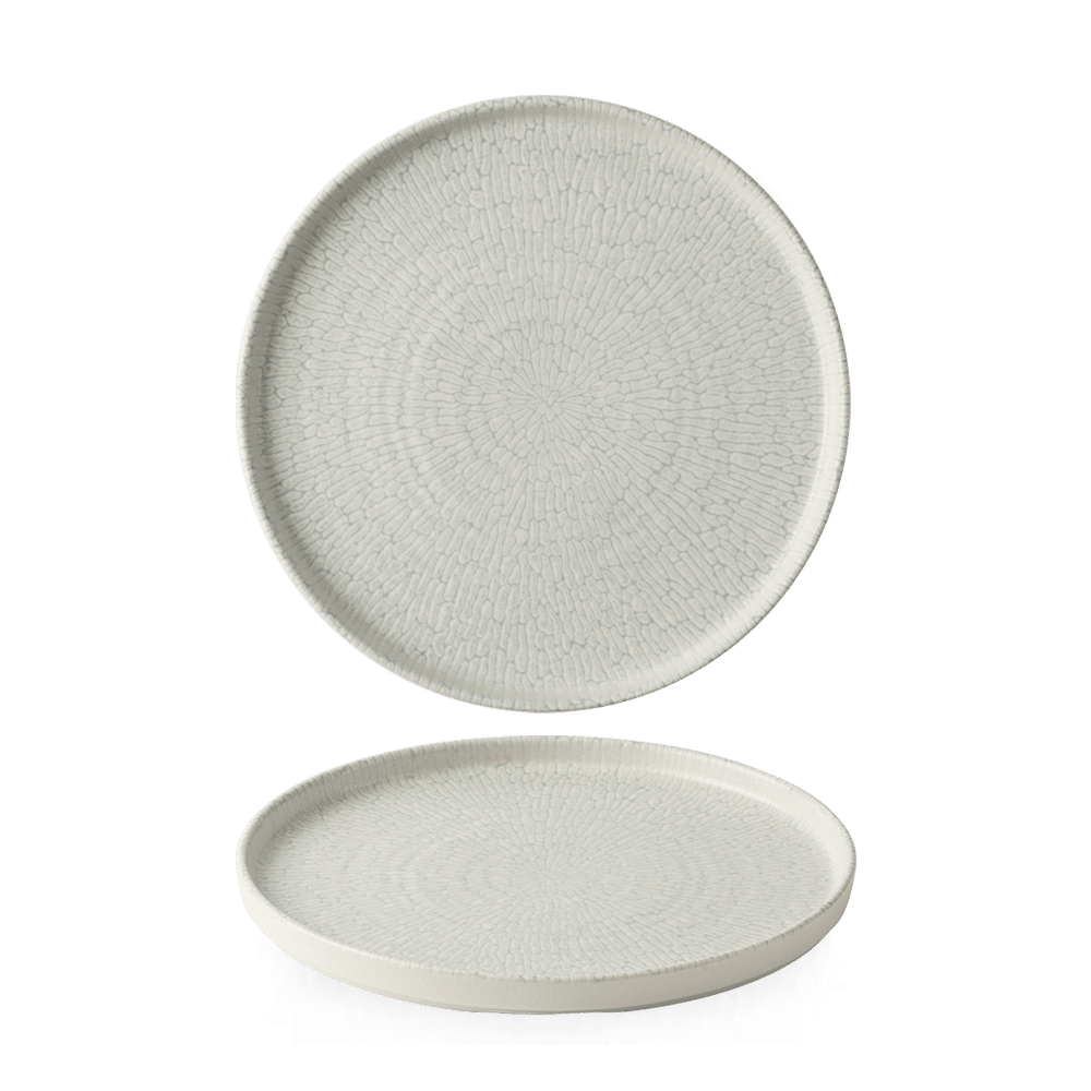 Delta Grey Walled Plate 8 1/4" Box 6