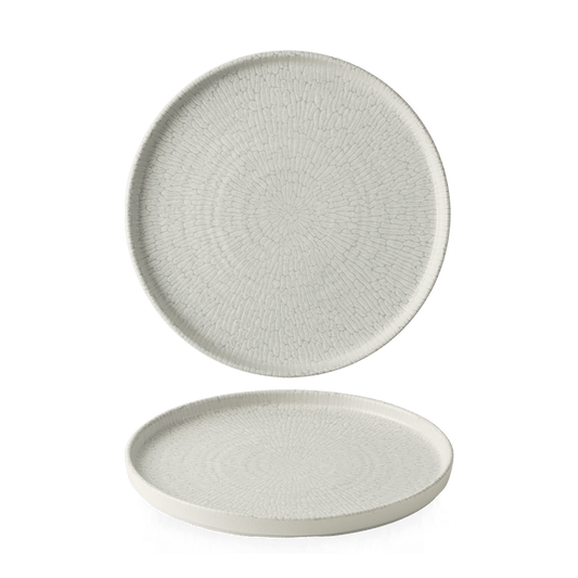 Delta Grey Walled Plate 8 1/4" Box of 6 (3-5 Working Days Delivery)
